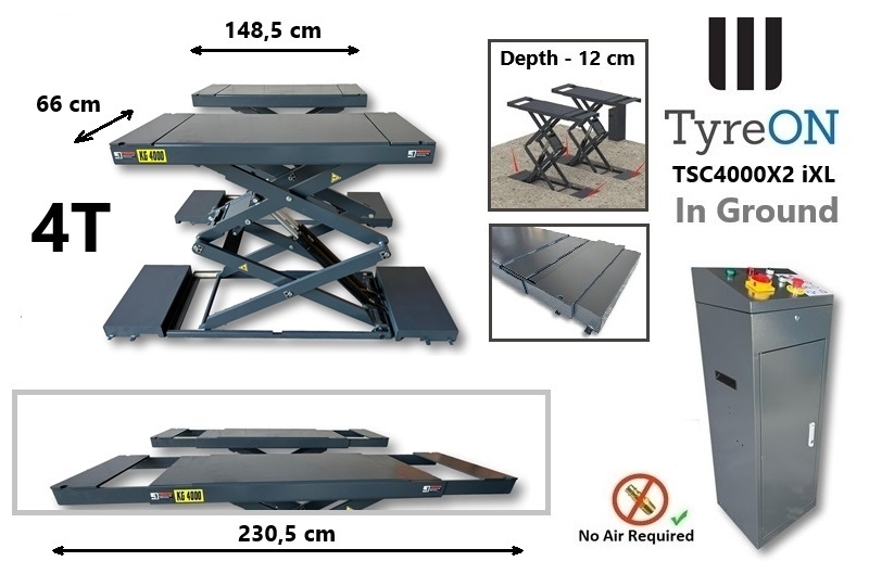 TyreON TSC4000X2 iXL - inbouw schaarhefbrug 4T schaarbrug - Image 3