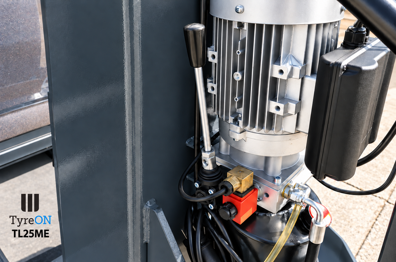 TyreON TL25ME mobiele 1-koloms autobrug – 230 V - grafiet grijs - Image 12