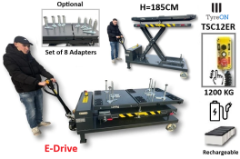 TyreON TSC12ER oplaadbare mobiele heftafel – 1200 kg