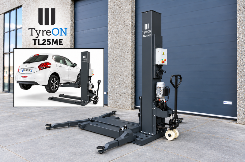 TyreON TL25ME mobiele 1-koloms autobrug – 230 V - grafiet grijs - Image 2