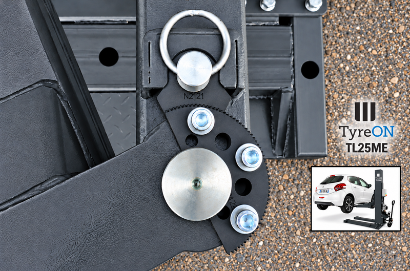 TyreON TL25ME mobiele 1-koloms autobrug – 230 V - grafiet grijs - Image 10