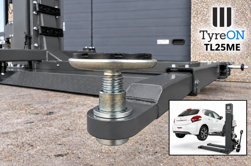 TyreON TL25ME mobiele 1-koloms autobrug – 230 V - grafiet grijs - Image 9