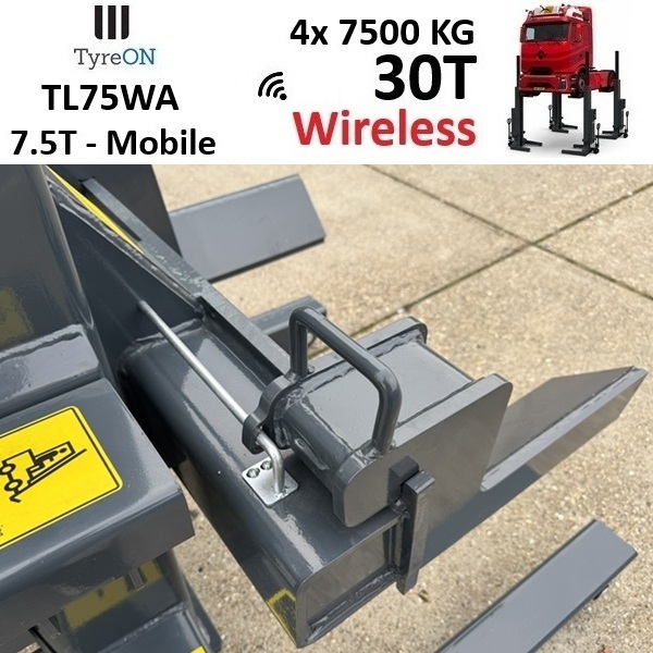 TyreON TL75WA-4 30T hefkolommen voor vrachtwagens - draadloos systeem met accu - 4 x 7,5 T - Accu 24V DC / 3 kW per kolom - Image 7