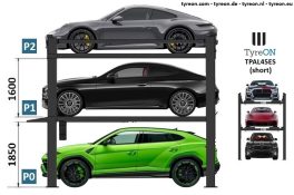 TPAL45ES (short) triple parkeerlift - 3 auto's boven elkaar