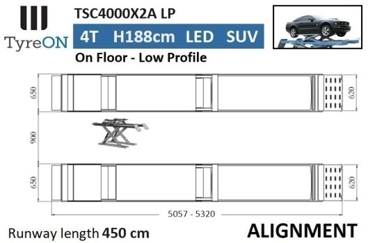 TyreON TSC4000X2A Low Profile Uitlijnbrug opbouw - Image 5
