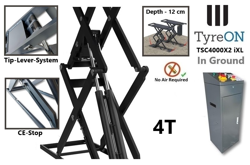 TyreON TSC4000X2 iXL - inbouw schaarhefbrug 4T schaarbrug - Image 4